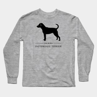 Patterdale Terrier Black Silhouette Long Sleeve T-Shirt